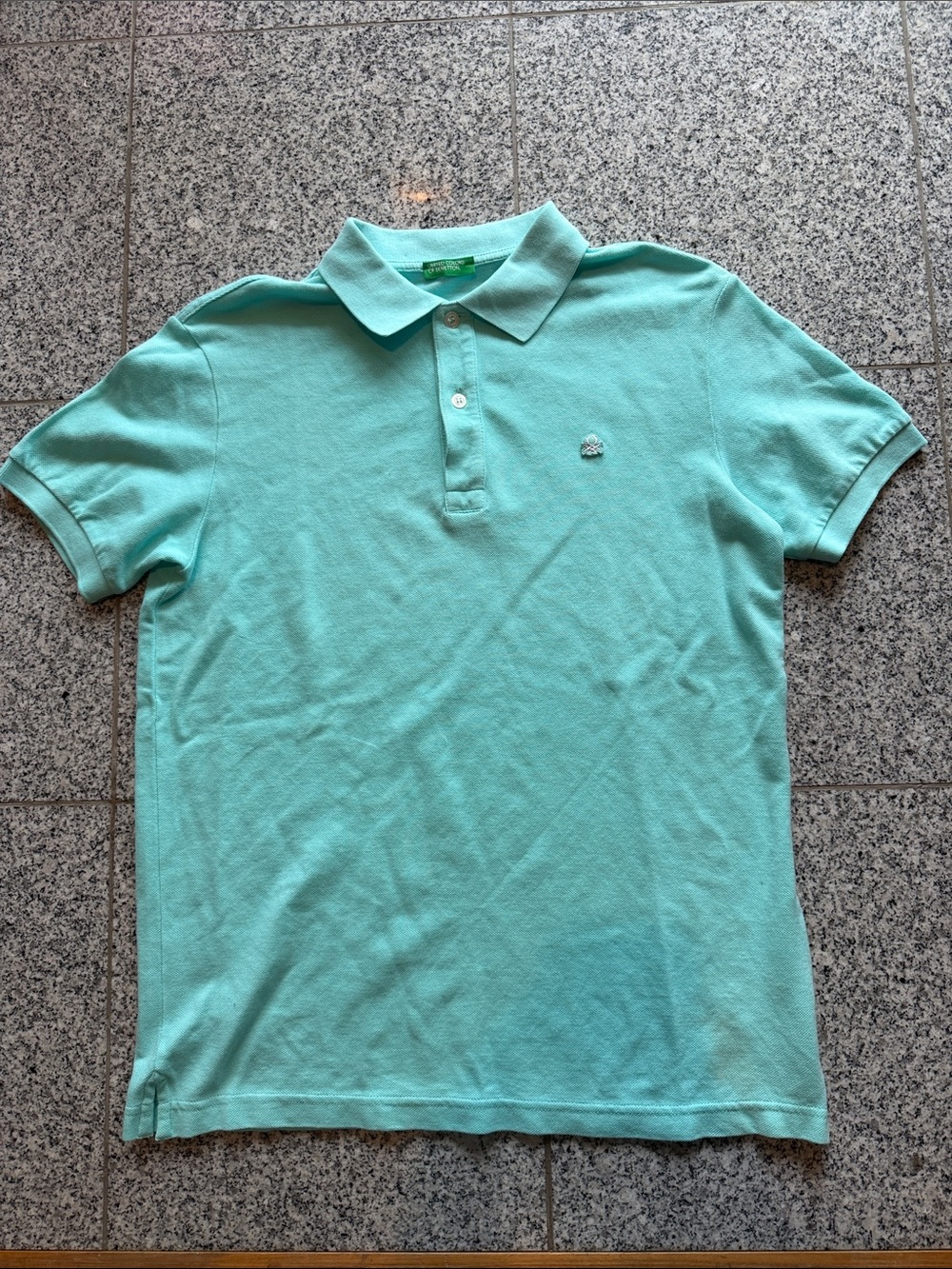 United Colors Of Benetton Light Mint Green Polo Shirt- kids